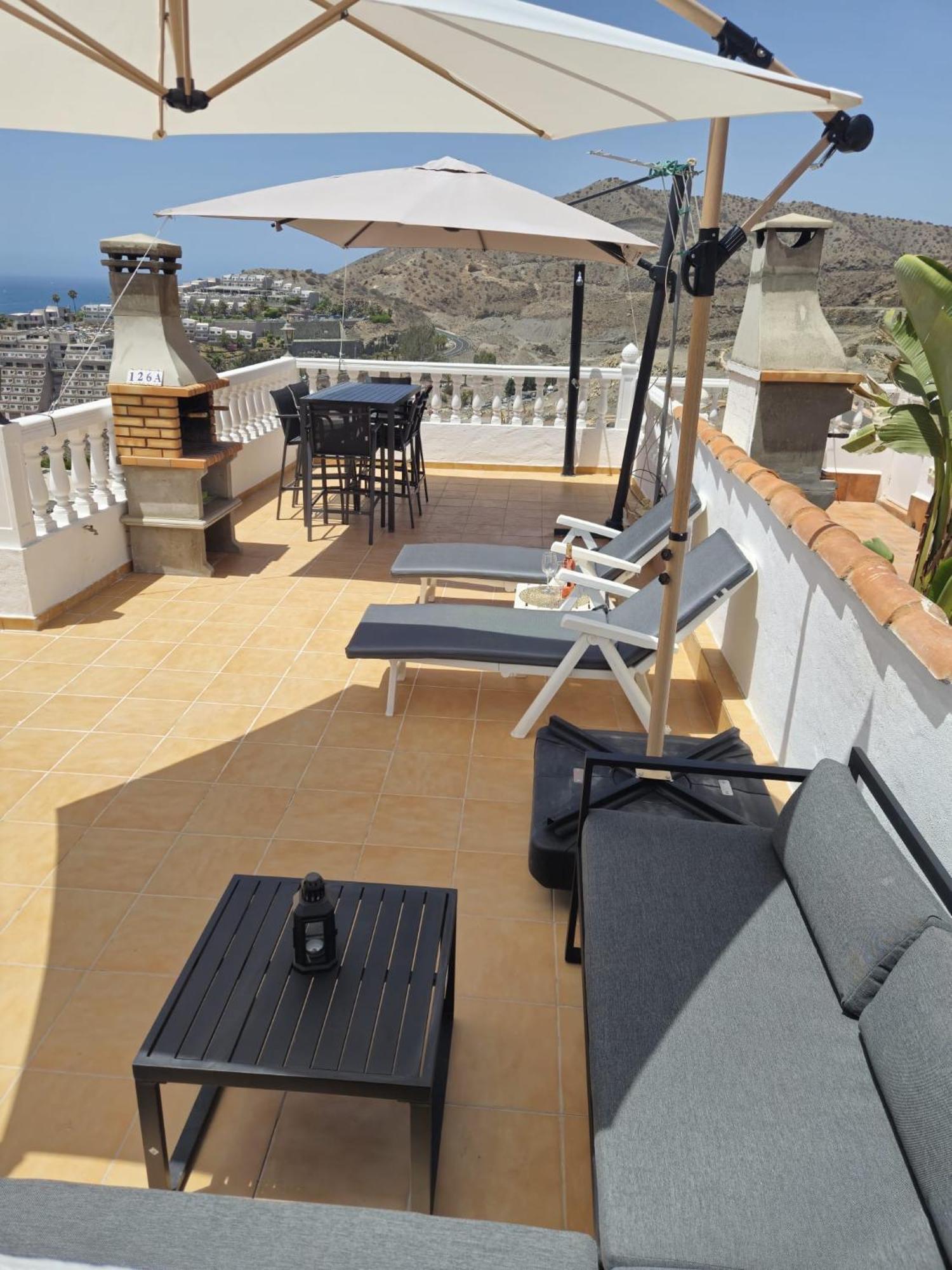 Ocean View Sunset Terrace - Near Anfi Del Mar Apartman Los Caideros Kültér fotó
